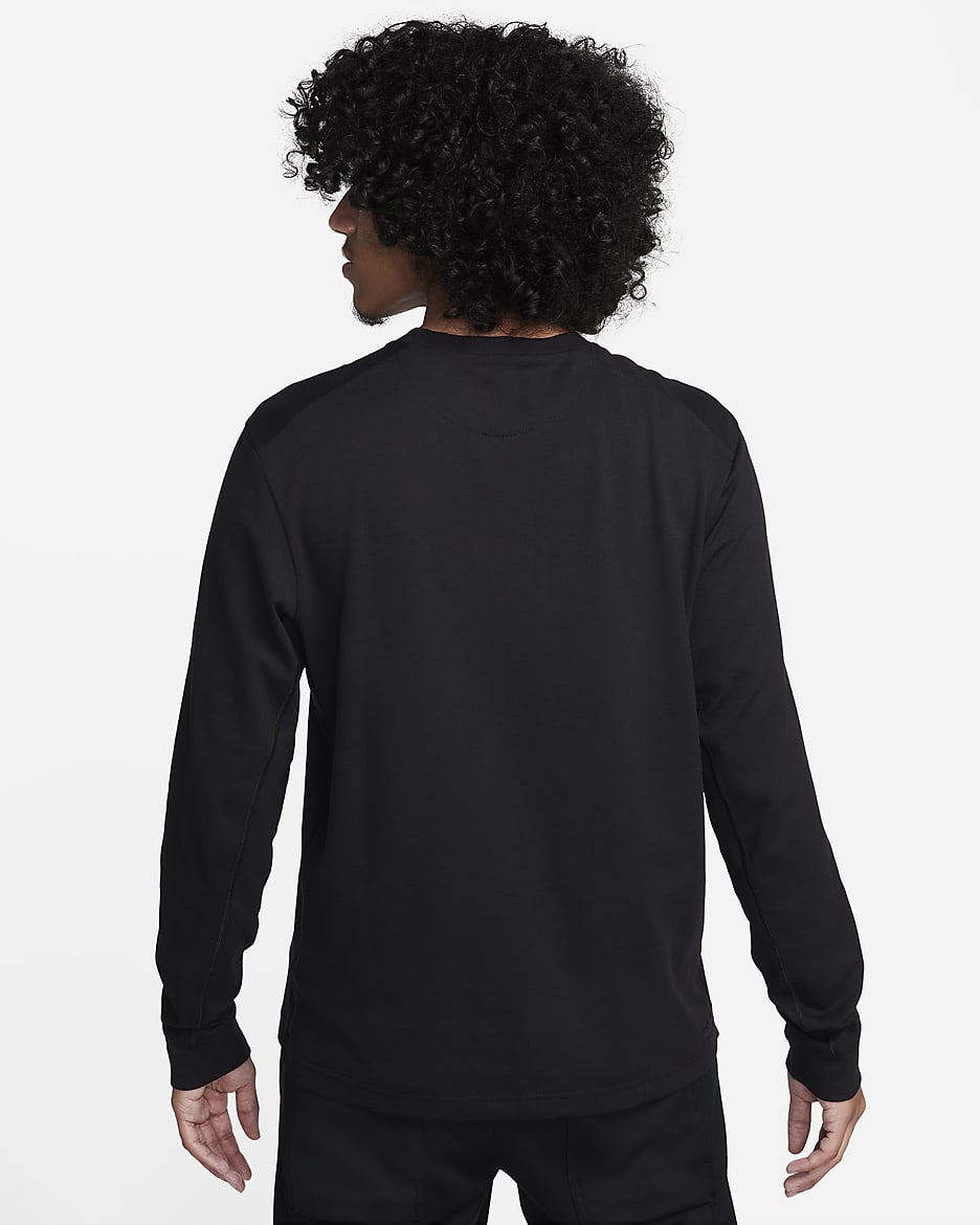 Nike dri fit black long sleeve best sale